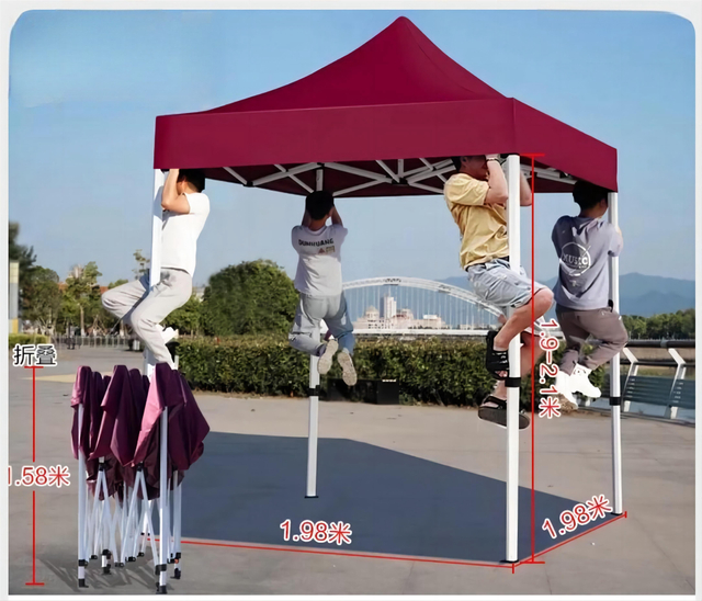 Carpas emergentes de acero personalizadas multidimensionales, carpa con dosel publicitario para eventos de exhibición de ferias comerciales, marco Hexagonal al aire libre