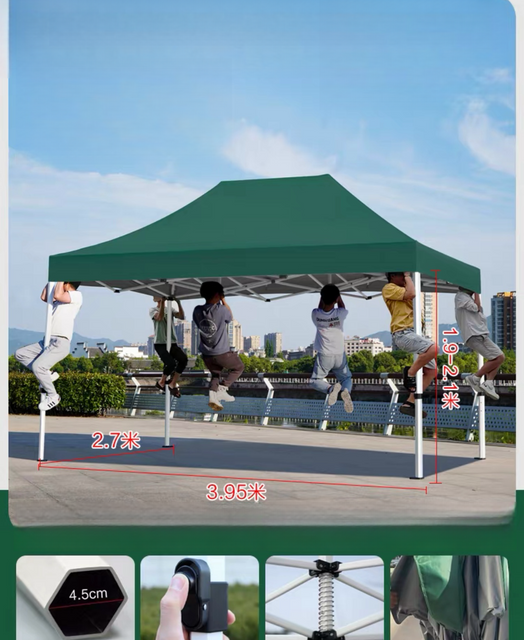 Tienda de campaña plegable emergente para exteriores, impermeable, para publicidad promocional, techo, impreso personalizado, de aluminio, resistente al agua