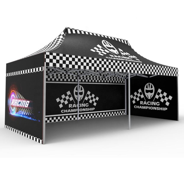 Impreso personalizado 3x6 Ez up plegable Pop-up Carpa con dosel Feria Comercial Publicidad Gazebo Roof Top para la venta