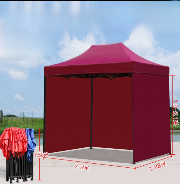 Personalización 3*3m 10*10ft tienda plegable para feria comercial toldo emergente Gazebo publicitario marco de acero con impresión de logotipo personalizado