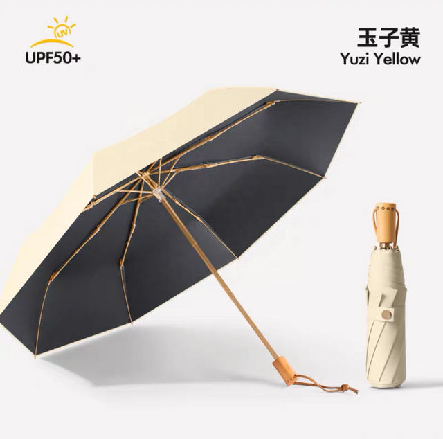 Paraguas plegable automático para hombre, sombrilla grande resistente al viento, resistente a la lluvia, de doble uso, para mujer