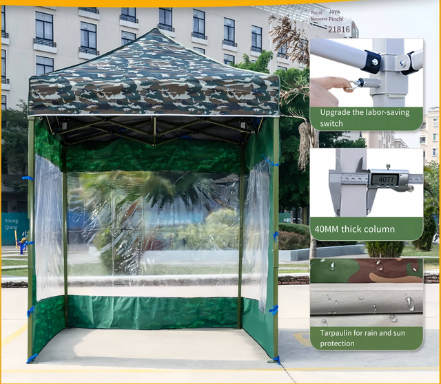 Toldo impermeable para exteriores, carpa con dosel 3X3, glorieta con logotipo publicitario emergente personalizado