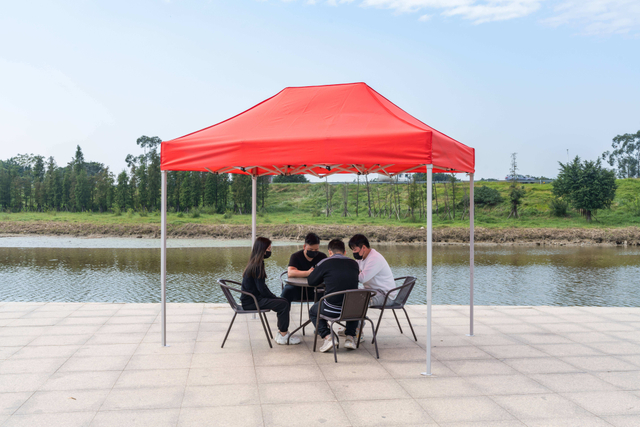 Tienda para eventos al aire libre con logotipo personalizado, promoción de ferias comerciales, publicidad emergente de 6x10 pies, toldo con impresión personalizada con estructura de acero
