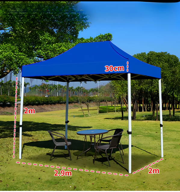 Sombrilla plegable impermeable de 3x3m, carpa lateral para fiesta, toldo para jardín, tiendas de campaña plegables para exteriores