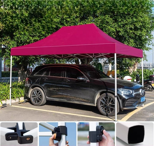 Gazebo plegable de aluminio para publicidad personalizada de alta calidad, 3X4,5, toldo emergente para exteriores, tiendas de exposición de aluminio comerciales