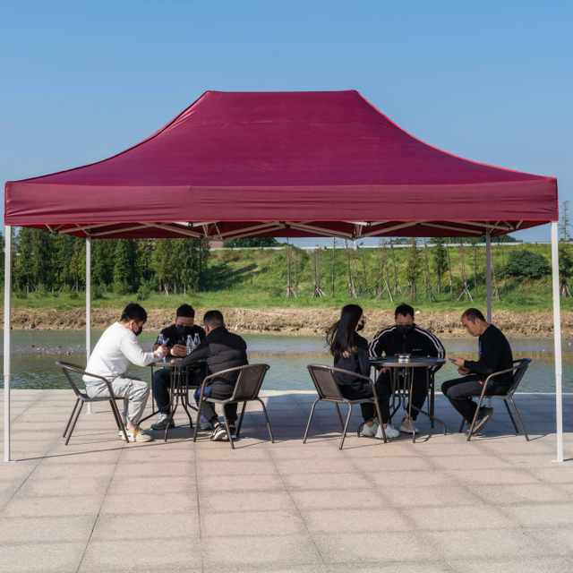 El plegamiento de encargo del 10x15ft surge el acontecimiento al aire libre de la tienda de la publicidad de la tienda de la feria profesional con el marco de acero