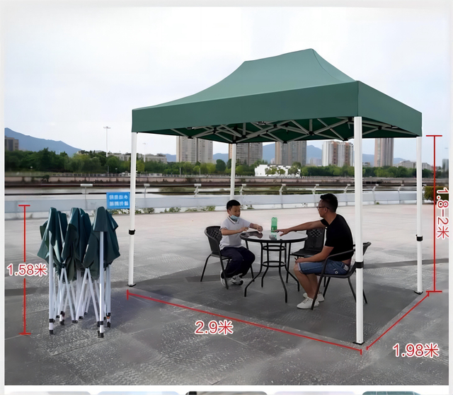 Toldo emergente de alta calidad con diseño de logotipo, tienda para feria comercial, publicidad exterior, tienda plegable, tela para cenador
