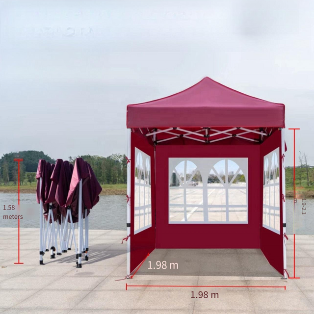 Venta al por mayor Logotipo personalizado impreso Pop-up Marquesina carpa plegable para fiestas para seguros hecha de poliéster y nailon duraderos