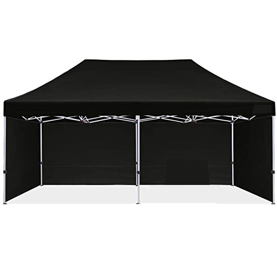 Carpa con dosel emergente de 10x20 de alta calidad, refugio instantáneo resistente personalizable con paredes laterales duraderas, gráficos de impresión digital