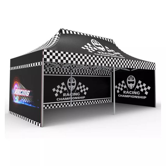 Carpa con dosel emergente de 10x20 de alta calidad, refugio de vinilo instantáneo de alta resistencia personalizable, carpa publicitaria con paredes laterales duraderas