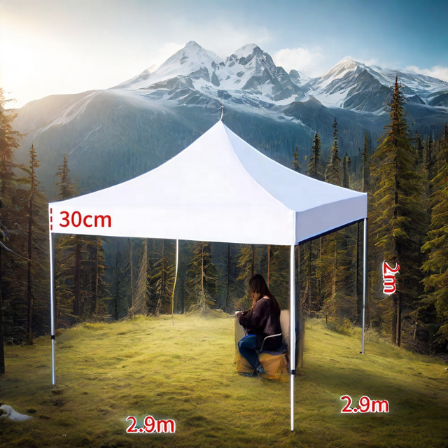 Venta al por mayor 10x10ft Pop Up Marquesina con dosel logotipo personalizado impreso feria comercial publicidad tienda plegable tienda de fiesta