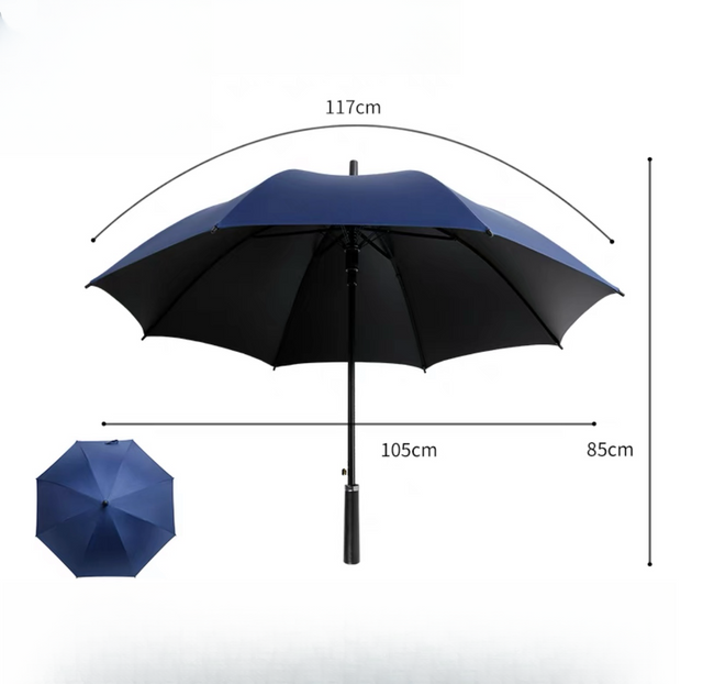 Paraguas de golf a prueba de viento, de marca recta, automática, de colores personalizados, promocionales, baratos, con impresión de logotipo