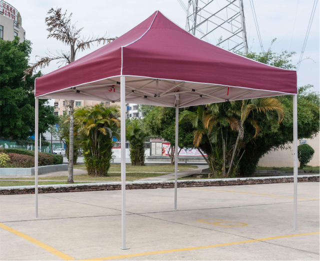 Toldo plegable impermeable de 10x10 pies para tienda de campaña al aire libre, toldo para feria comercial, para recogida, estacionamiento de coches en el patio trasero o la oficina