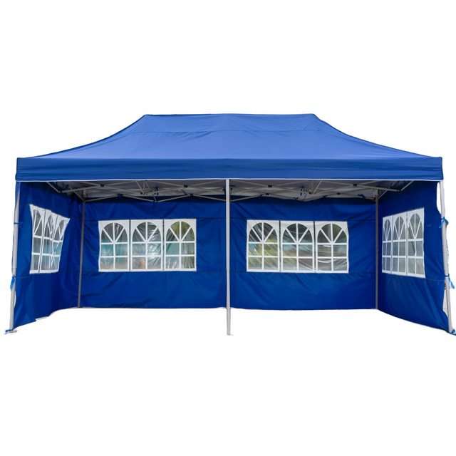 Tienda de campaña portátil impermeable para aparcamiento de coches, tienda plegable con marco de acero moderno de 3x6 para eventos al aire libre, logotipo personalizado, fiestas de boda, 10x20 pies
