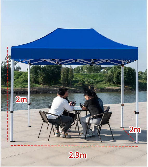 Carpa plegable para publicidad al aire libre, exposición personalizada para eventos, 2x3m, tienda con dosel, tienda plegable para feria comercial