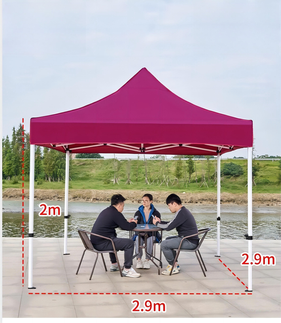 Logotipo publicitario, tienda de campaña para ferias comerciales al aire libre, evento de exposición, marquesina, tienda emergente con dosel