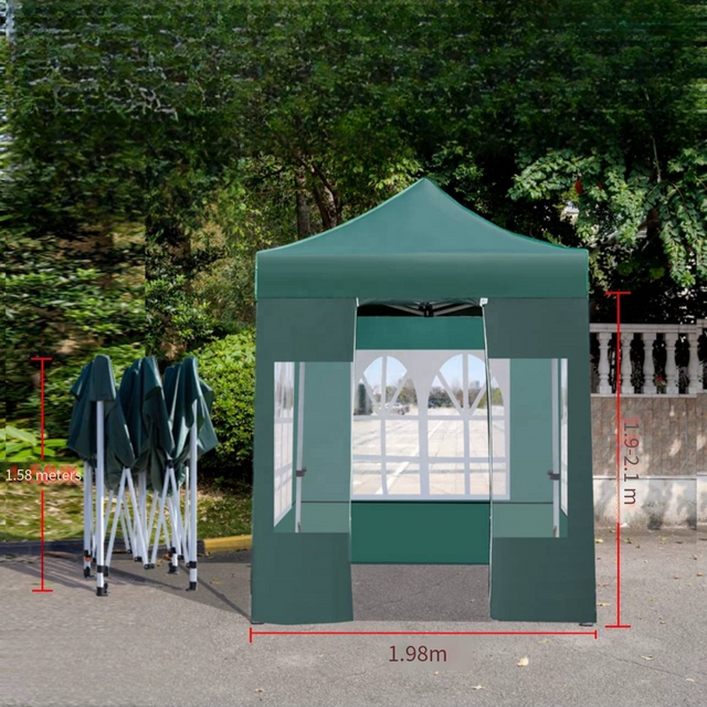 Toldo emergente de alta calidad, 2x2m, 2x3m, 3x3m, 3x4,5m, 3x6m, tienda para feria comercial, tienda plegable para publicidad al aire libre, tela Gazebo de 3x3 M