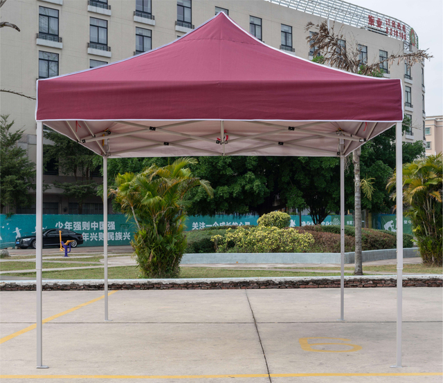 Toldo plegable impermeable de 10x10 pies para tienda de campaña al aire libre, toldo para feria comercial, para recogida, estacionamiento de coches en el patio trasero o la oficina