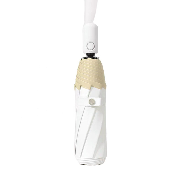 Paraguas de moda lluvia 3 plegable control manual paraguas mango de madera impresión personalizada para adultos
