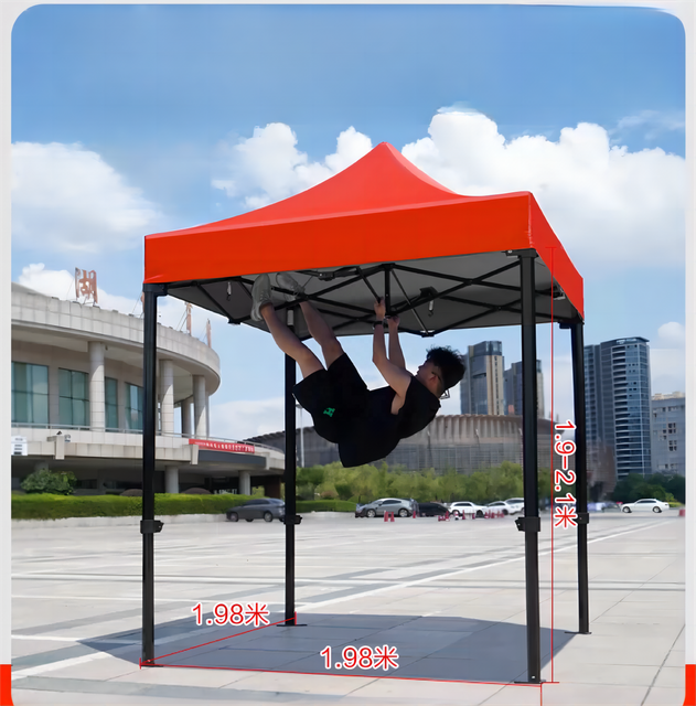 Carpa plegable roja personalizada, puesto de exposición publicitaria de 3x3 metros de espesor, toldo de cuatro esquinas, carpa inflable publicitaria a la venta