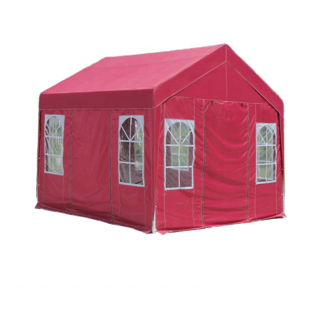 Gazebo de tienda plegable de tubo galvanizado de fábrica, tienda de campaña con dosel emergente fácil