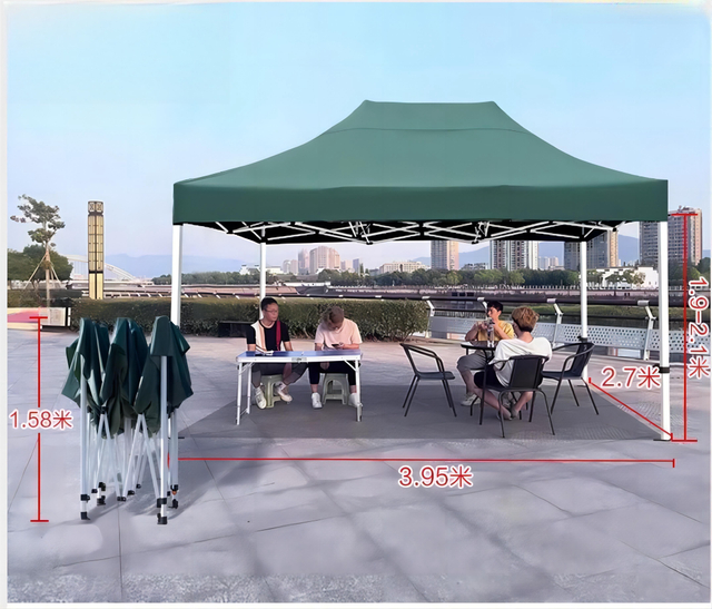 Toldo emergente de alta calidad con diseño de logotipo, tienda para feria comercial, publicidad exterior, tienda plegable, tela para cenador