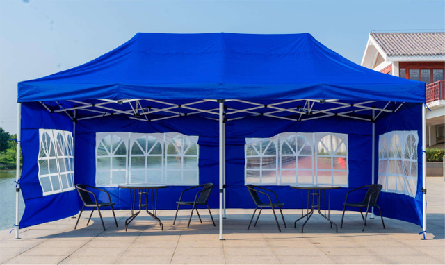 Tienda de campaña portátil impermeable para aparcamiento de coches, tienda plegable con marco de acero moderno de 3x6 para eventos al aire libre, logotipo personalizado, fiestas de boda, 10x20 pies