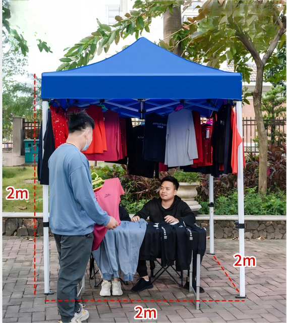 2X2M Publicidad al aire libre Impresión personalizada Incluso Exposición Pop Up Carpa con dosel Marco de acero Carpa plegable para ferias comerciales