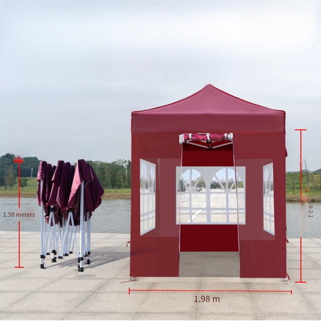 El marco de acero plegable impreso aduana del acontecimiento al aire libre surge el marco de acero de la tienda de la feria profesional del toldo de las tiendas