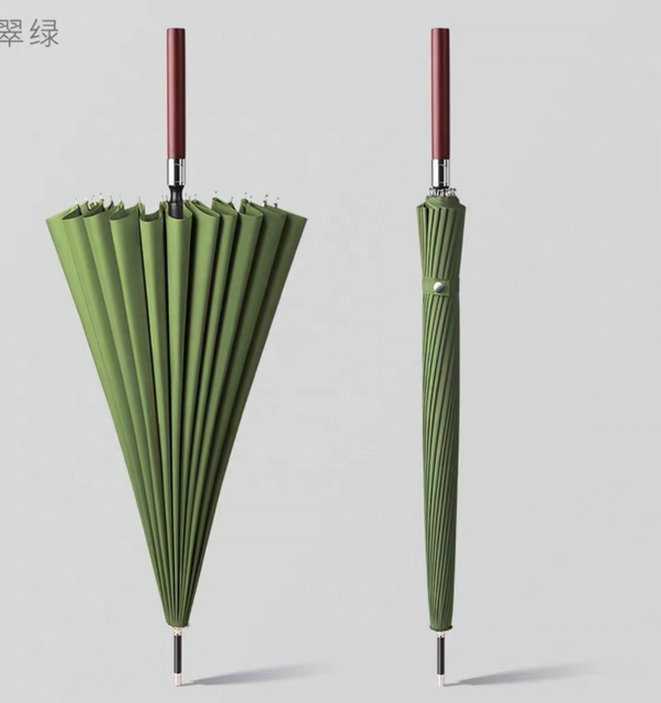Paraguas iridiscente abierto automático con logotipo personalizado, sombrilla de Golf a prueba de viento, mango largo y recto, paraguas de arcoíris, 24k