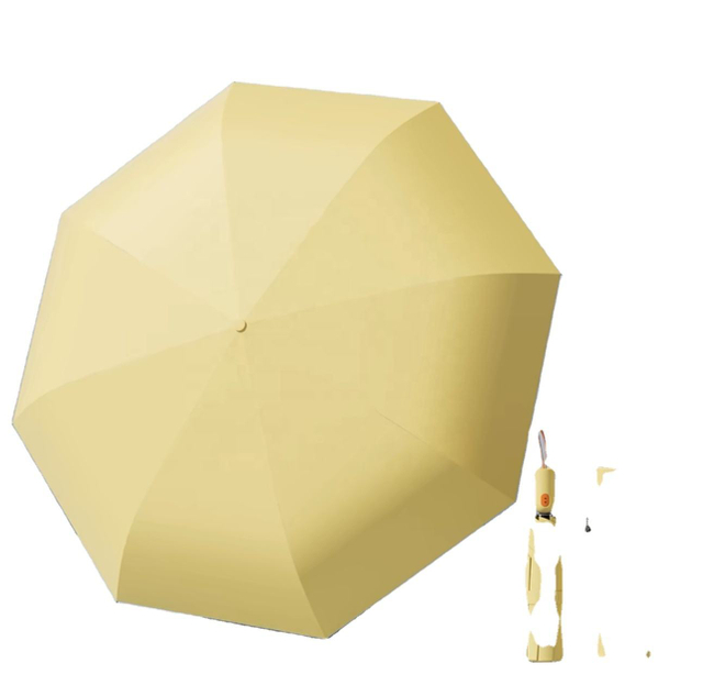 Doble Paraguas Con Mango De Madera Con Protección UV, Paraguas De Lluvia Con Pegamento De Color Al Por Mayor Del Proveedor