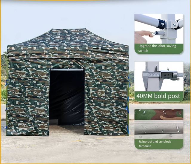 Tienda plegable personalizada, puesto de exposición publicitaria de 3x3 metros de espesor, toldo de cuatro esquinas, tienda inflable publicitaria a la venta