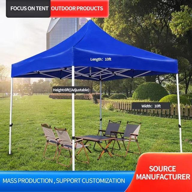 Tienda plegable con dosel de 10x10 pies de alta calidad con toldos, marco de acero resistente al agua, logotipo personalizado para jardín, estilo moderno